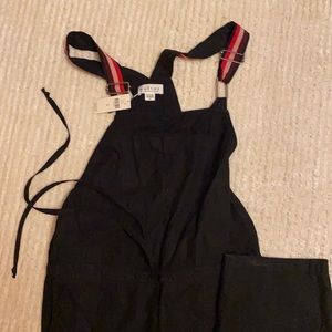 Nwt velvet anthro overalls drawstring waist